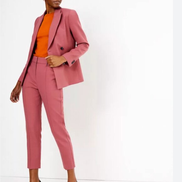 RARE Marks & Spencer Autograph Blazer and Trouser Suit in Dusty Pink XS - Picture 3 of 9